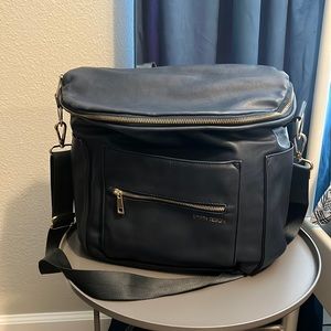 Fawn Design diaper bag. Navy blue.